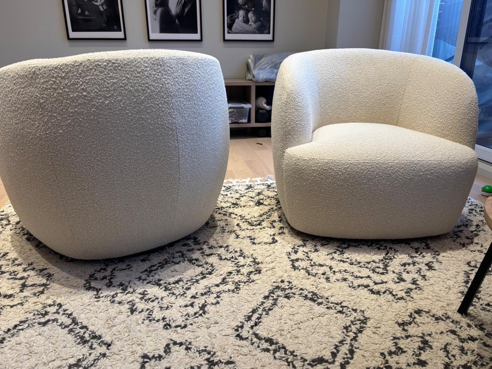 Swivel chair pair